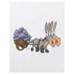 teamwork donkeys mules cartoon flyers