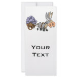 teamwork donkeys mules cartoon rack cards