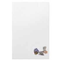 teamwork donkeys mules cartoon custom stationery