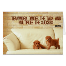 Teamwork Inspirational Greeting Note Card