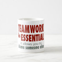 Teamwork is Essential Coffee Mugs