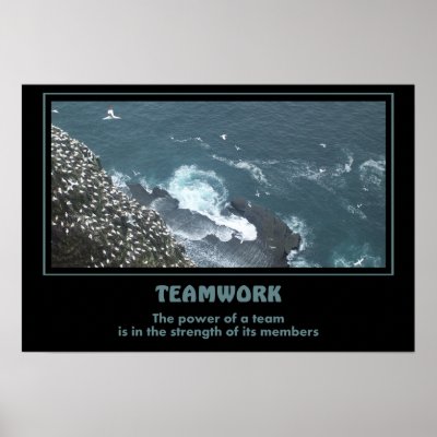 Teamwork Motivational Posters on Great Motivational Poster For The Value Of Teamwork   And