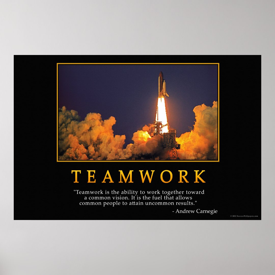 Teamwork Poster Zazzle