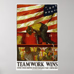 Teamwork Wins Poster