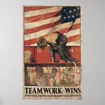 Teamwork Wins Print