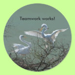 Teamwork works! stickers