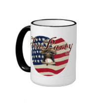 Teaparty Flag and Liberty Bell mugs