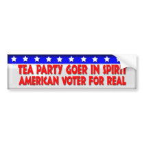 Teaparty voter bumper stickers