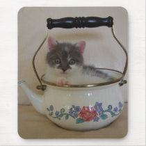 Teapot Kitty Mousepad mousepads