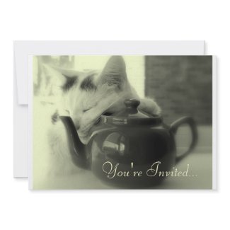 Teapot Pillow invitation