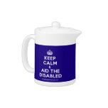 [Crown] keep calm & aid the disabled  Teapots
