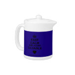 [Crown] keep calm and adore lujain.k [Love heart]  Teapots