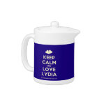 [Two hearts] keep calm and love lydia  Teapots