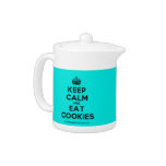 [Crown] keep calm and eat cookies  Teapots