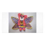 Tear bear fairy custom photo card