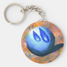 Tear Drop by MANUEL Acrylic on Canvas Keychain