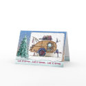 Tear Drop Camper Trailer Holiday Cards