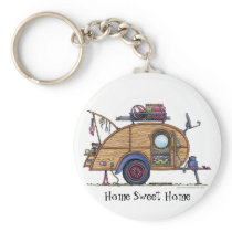 Tear Drop Camper Trailer RV Key Chains HSH