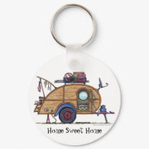 Tear Drop Camper Trailer RV Key Chains HSH keychains