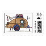 Tear Drop Camper Trailer RV Stamps