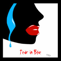 Tear in Blue (poster) posters