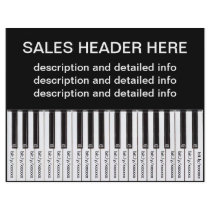 Tear-Off Advertising Flyer Personalized Keyboard