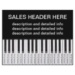 Tear-Off Advertising Flyer Personalized Keyboard