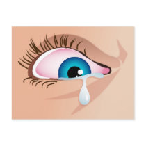 tearful eye postcards