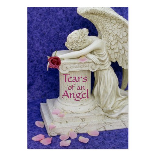 Tears of an Angel - Profile Card Business Card Templates (front side)