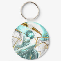 Teary Dreams Abstract Keychain