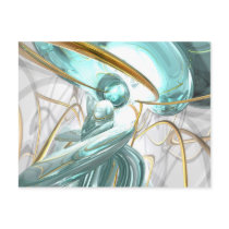 Teary Dreams Abstract Postcard