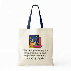 Teas & Books Budget Tote, 5 colors bag