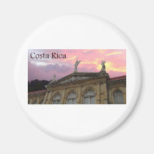 teatro nacional costa rica sunset refrigerator magnet
