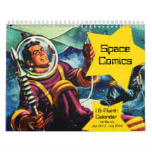 Tebeos del espacio calendario de 18 meses