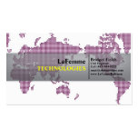 Tech Chic Pink business cards