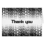 Tech Retro Thank You Greeting Cards