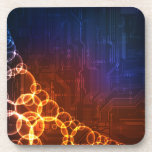 Tech style design coaster cork coasters