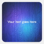 tech style sticker with space for text stickers