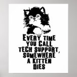 Tech Support $24.95 Graphic Art Wall Poster