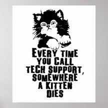 Tech Support $24.95 Graphic Art Wall Poster