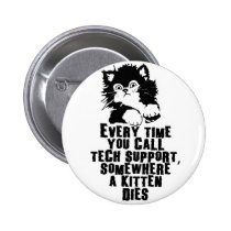 Tech Support $6.95 Collectible Art Button buttons