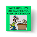 tech support joke buttons