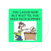 tech support joke stickers