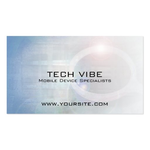 Tech Vibe Abstract Business Card (front side)