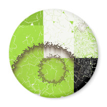 Techie Button Refrigerator Magnet