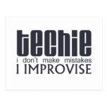 Techie Improvise Post Card