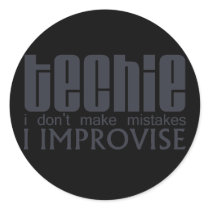 Techie Improvise Stickers