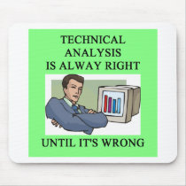 technical analysis joke mouse mat