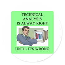 technical analysis joke sticker