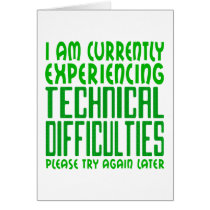 Technical Difficulties cards by TheGalacticGroundhog Technical Difficulties cards